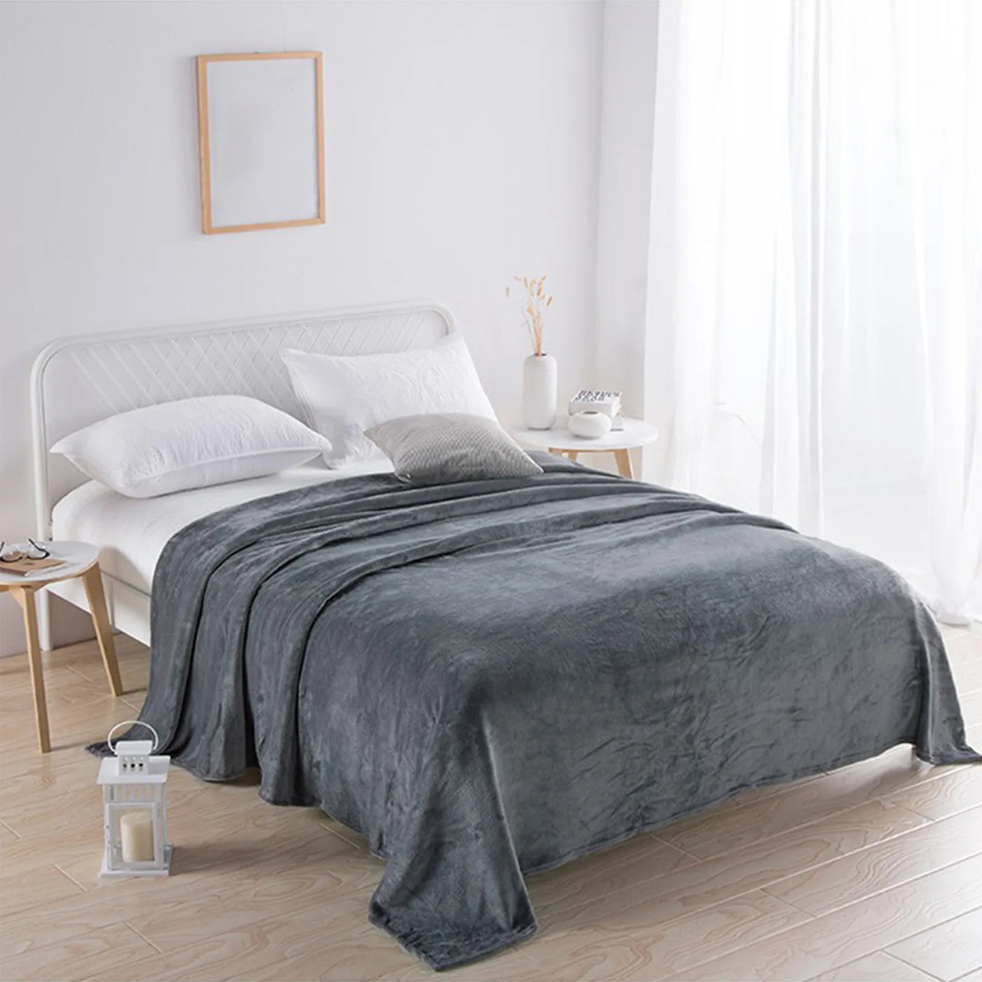 Fleece Blankets Single Twin Blanket For Bed Full Size Fleece Throw Blanket Warm Blankets For Winter Shoulder Knee Cozy Blanket