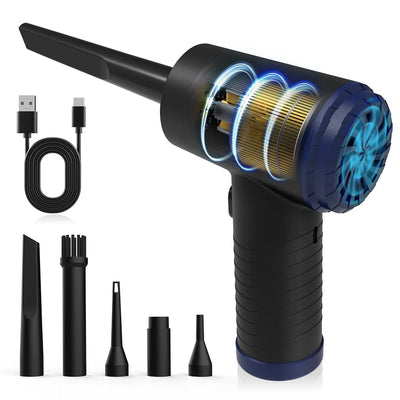 Cordless Air Duster Blower Multi-Use Air Compressor Portable Electric Air Blower Computer Cleaner PC Laptop Keyboard Cleaning