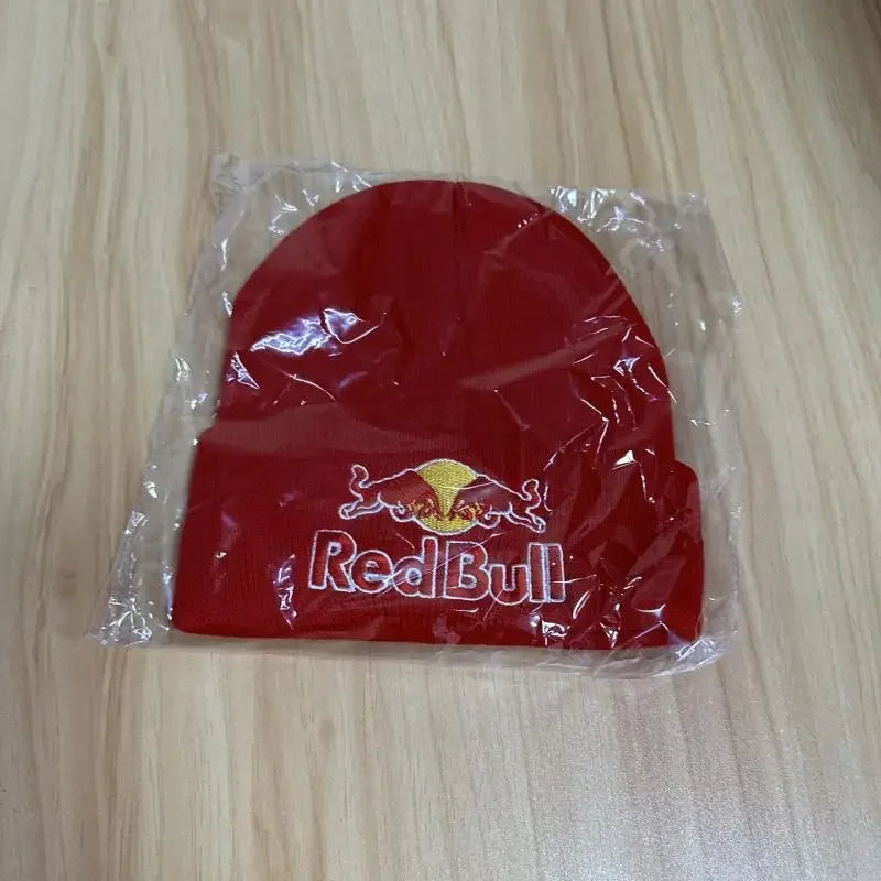 6 colors Red Bull pullover hat men's and women's autumn winter soft warm knitted Red Bull hat solid color Red Bull Beanie Hat