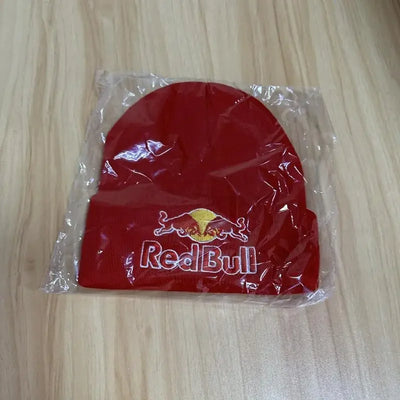 6 colors Red Bull pullover hat men's and women's autumn winter soft warm knitted Red Bull hat solid color Red Bull Beanie Hat