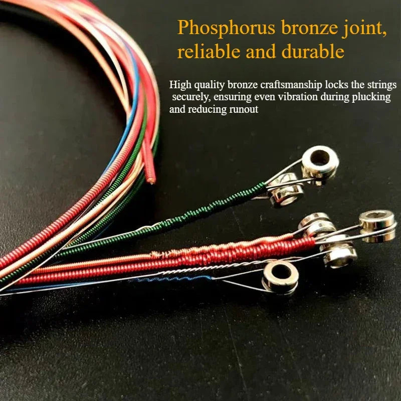 Colorful Guitar Strings 1-6 Strings for Classical Classic Guitar Acoustic Guitar Steel Strings Musical Instrument Accessories