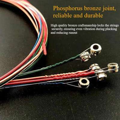Colorful Guitar Strings 1-6 Strings for Classical Classic Guitar Acoustic Guitar Steel Strings Musical Instrument Accessories