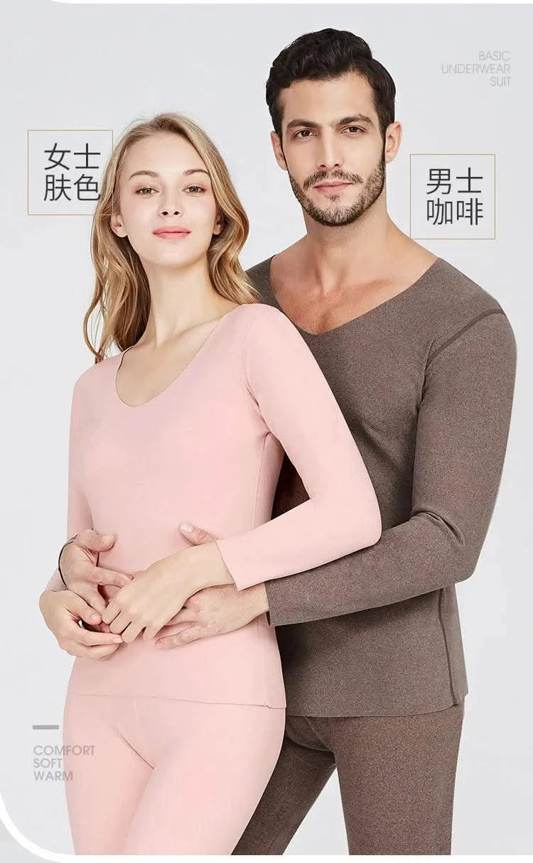 Thermal Underwear for Women Men - 2 Pack Sets Ultra Soft Long Pajama Set-Warm Base Layers with Fleece Lined for Cold Weather