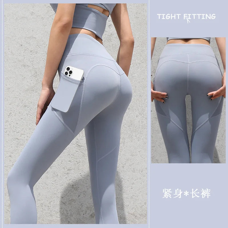 Women Leggings With Pockets Control Running