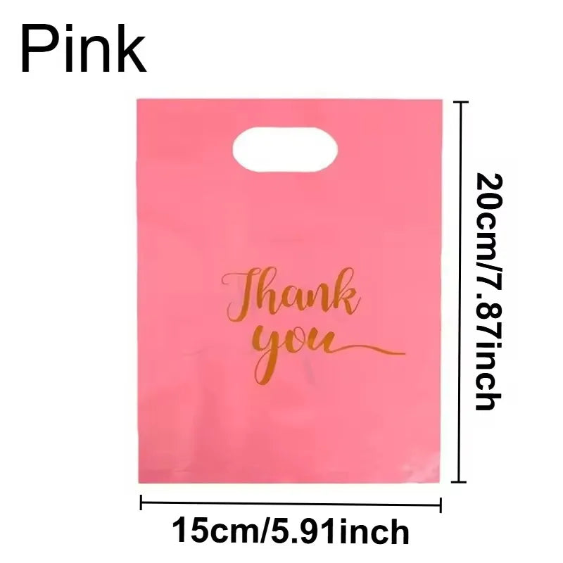 100PCS Thanksgiving Gift Bag Black Product Shopping Bag Candy Gift Packaging Thanksgiving Wedding Birthday Party Decoration