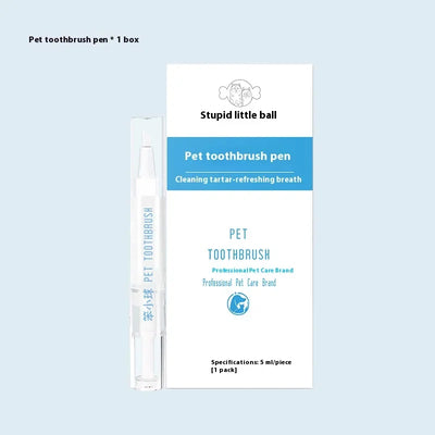 Pet Toothbrush Pen Teeth Clean Fresh Breath Pet Toothbrush Paste Brush One Easy To Use Cat Tooth Brush ToothbrushSet Accessories