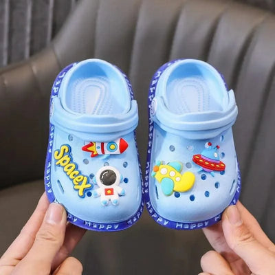 Anti-Skid Cartoon DIY Design Hole Soft Shoes | Baby | Kids Sandals | Children's Shoes | Slippers | Sandy Beach Slip-On Shoes For Toddlers