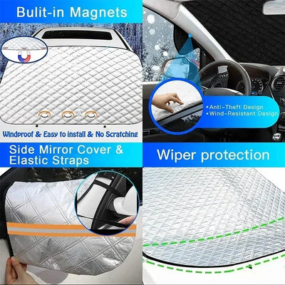 Car snow shield Front windshield frost shield Winter window frost shield winter snow shield snow blanket