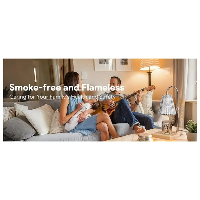 ABKW-Candle Warmer Lamp With Timer,Dimmable Candle Warmer For Home Decor,Adjustable Height Wax Melts Warmer Birthday Gift(US)