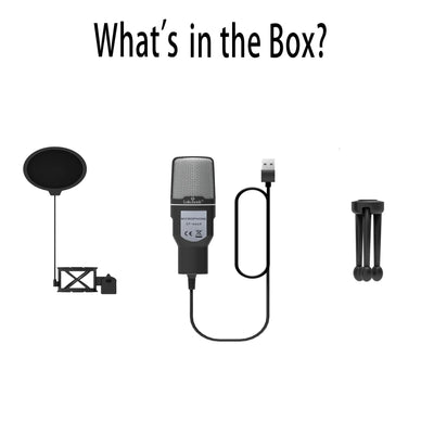 USB Microphone RGB Microfone Condensador Wire Gaming Mic for Podcast Recording Studio Streaming Laptop Desktop PC