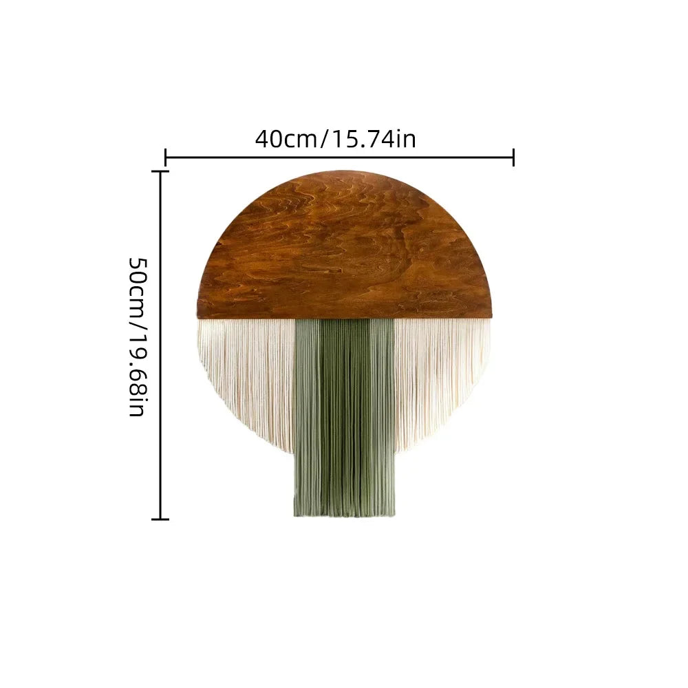 Nordic Handmade Round Woven Macrame Tapestry Room Decor Home and Decoration for Bedroom Livingroom Wall Art Aesthetics Home