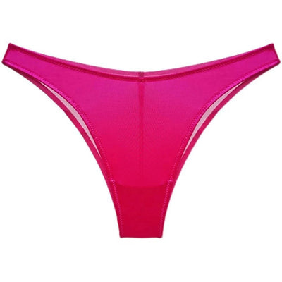 Women's Thongs Underwear Sexy Briefs Shorts Lingerie Transparent Mesh Low Rise Female Panties Underpants