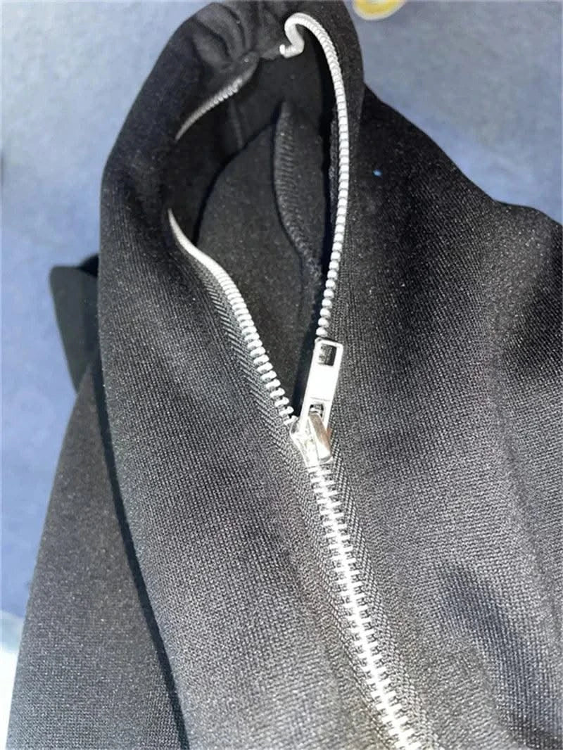 Zipper Hoodies Women/Men Fashion Long Sleeve Hooded Fleece Sweatshirt