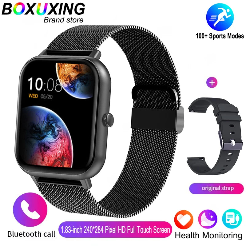 2025 New Smart Watch Men Bluetooth Call Fitness Tracker Heart Rate IP68 Waterproof Smart Watch Men Women For Xiaomi iOS Android