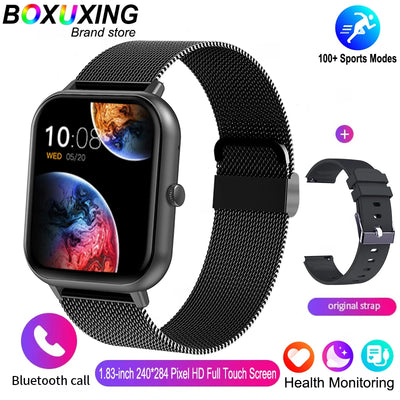 2025 New Smart Watch Men Bluetooth Call Fitness Tracker Heart Rate IP68 Waterproof Smart Watch Men Women For Xiaomi iOS Android