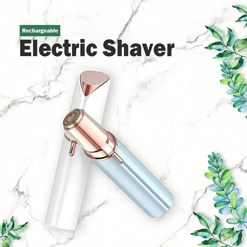 Facial Hair Removal Electric Face Razors for Women USB Rechargeable Painless Portable Hair Removal Device with Indicator Light