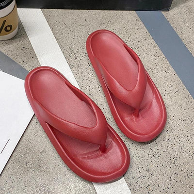 Women's Classy Flip-Flops for Women, Summer Flip-Flops for Beach Couples, New Thick-Soled Outer Wear Sandals for Men, Bathroom Bathing Non-Slip Slippers