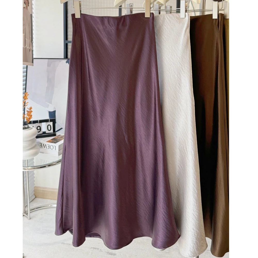 2025 Women Long Skirts High Waist A-Line Sexy Skirt Women Summer Maxi Skirts Brand Faldas Femme Streetwear