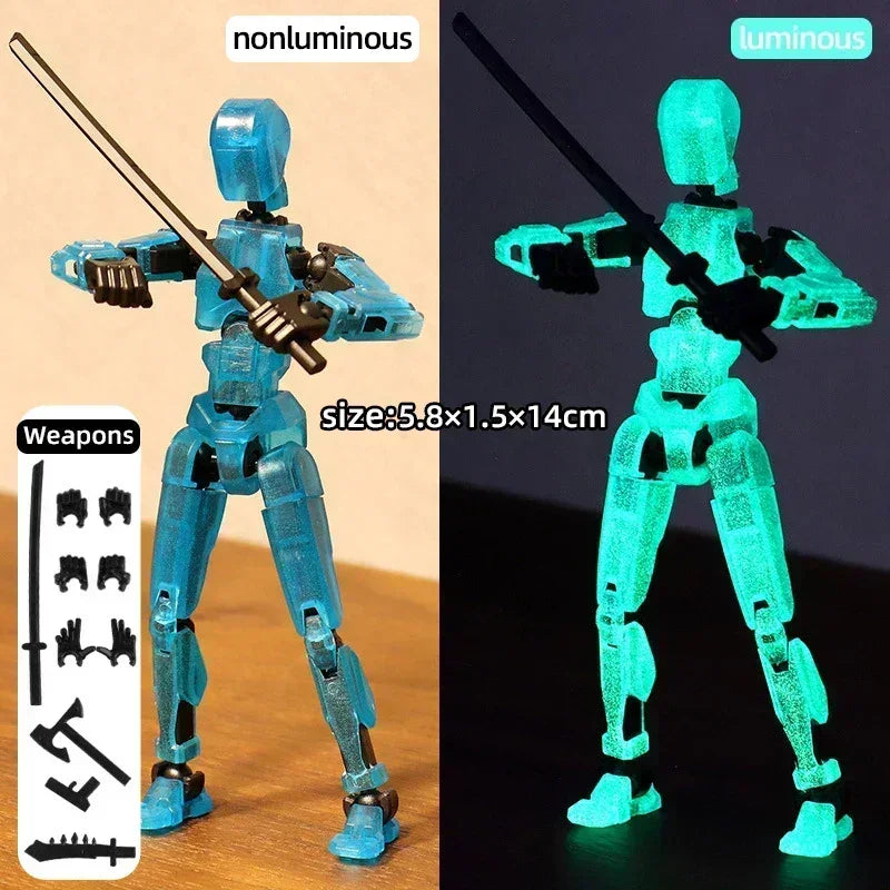 Multi-jointed movable shapeshift robot 3d printed mannequin dummy 13 action figures toys kids adults parent-children