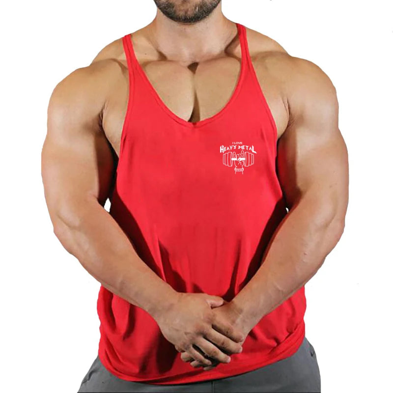 Fitness Clothing Bodybuilding Shirt Men Top for Fitness Sleeveless Sweatshirt Gym T-shirts Suspenders Man Men's Vest Stringer