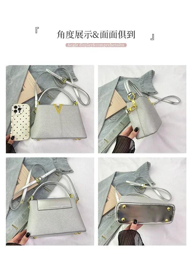2025 new high-sense women’s designer handbag - feminine versatile large capacity for work & crossbody