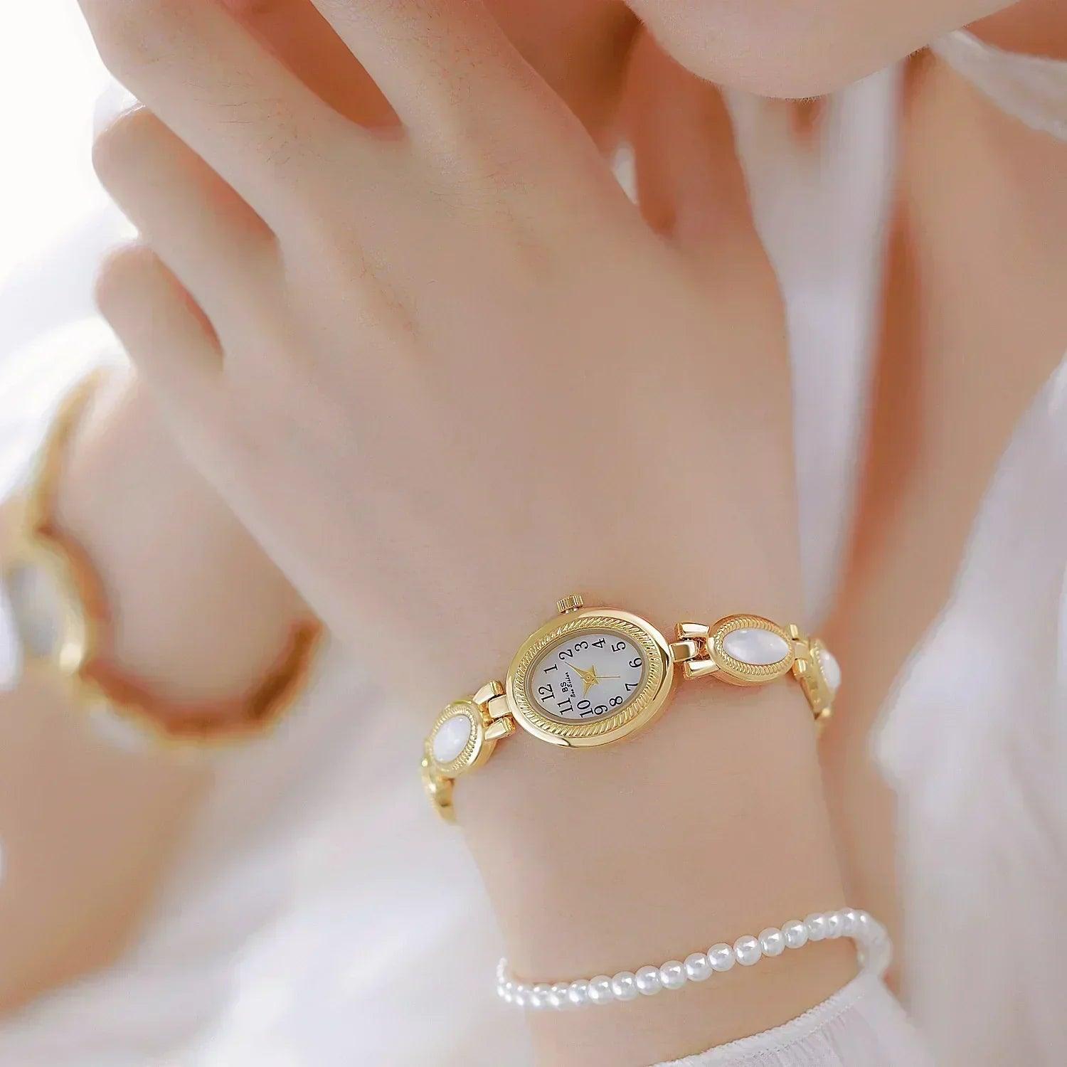 2025 new women wrist watches luxury brand elegant fashion ladies for female clock oval high quality gift dropship