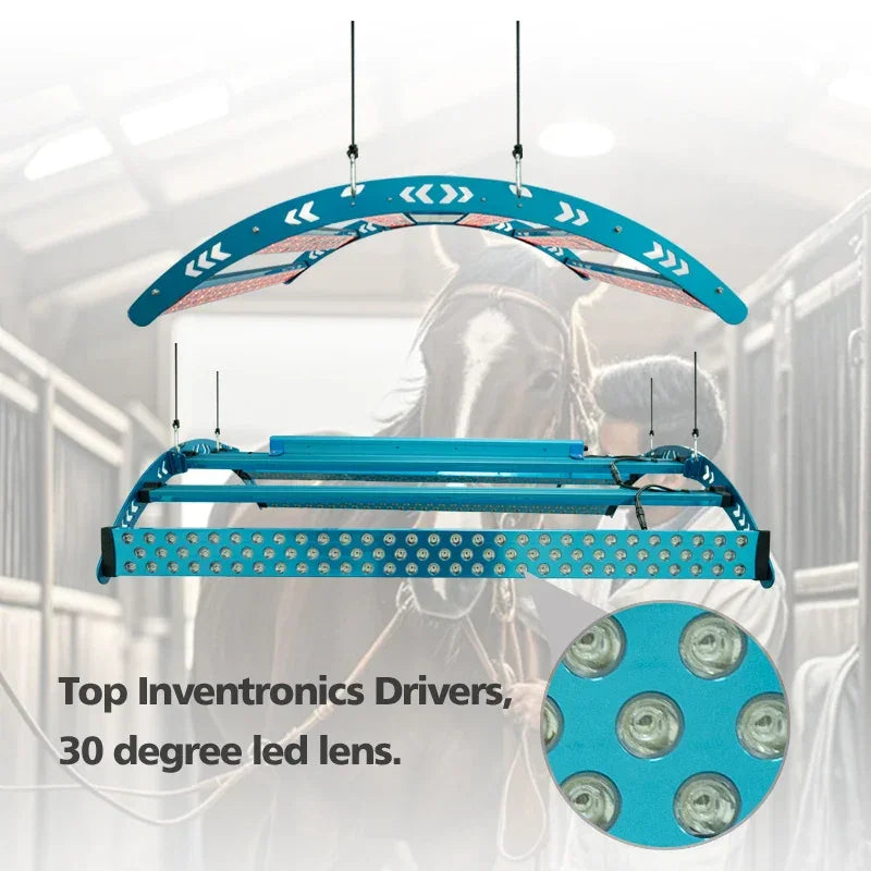 640W 516 LEDs 30° 630/660+ 810/830/850nm Red Light Therapy Bar Device For Horses/Animals Pain Relief & Muscle Recovery