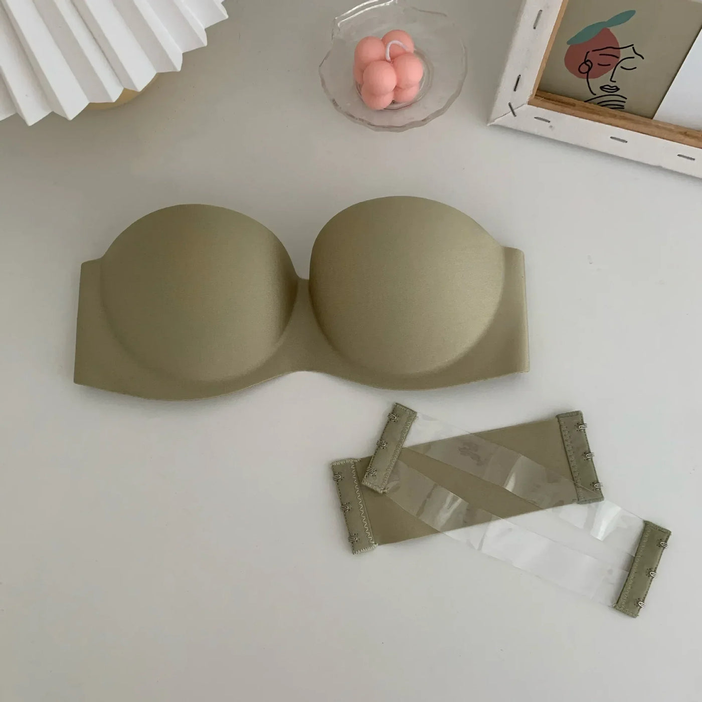 Women Strapless Seamless Bralette Push Up Bra