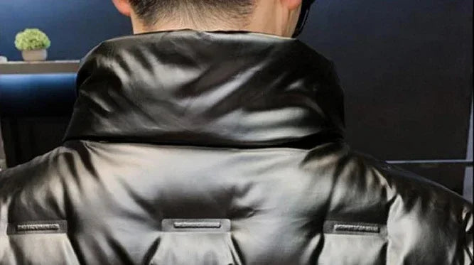 Men's Down Jacket Glossy Male Padded Coats Short Parkas Collared Padding Winter 2024 Outerwears Fashion 2024 Promotion Hot Outer