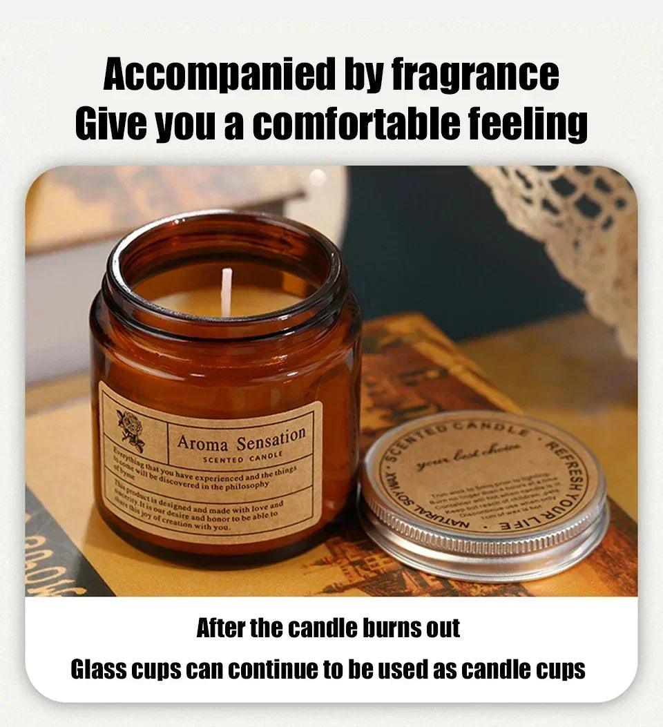 Scented candles smokeless soy candle essential oil aromatic luxury decoration wedding gifts party home