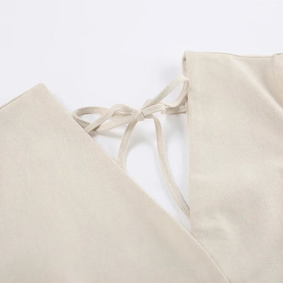 Retro Cotton Linen Women'S Summer Dress Sexy V-Neck Puff Sleeve Long Maxi Birthday Graduation Dresses Beach Sundress Robe Femmes