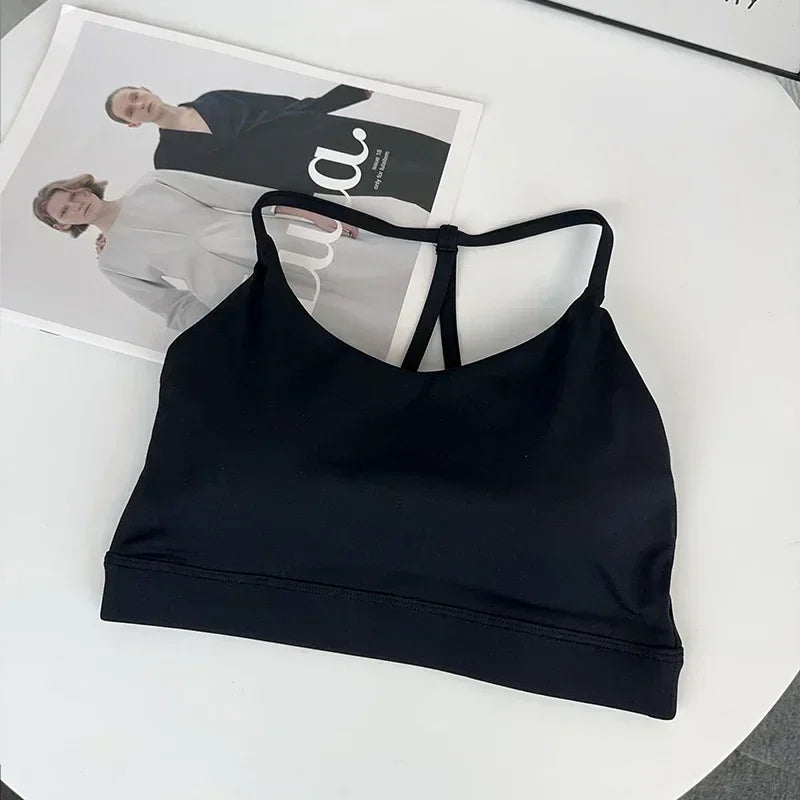 Women Fitness Sports Bra Top Sexy Beauty Back Gym Crop Tops Shockproof Fitness Quick Drying Pilates Running Yoga Tank Top