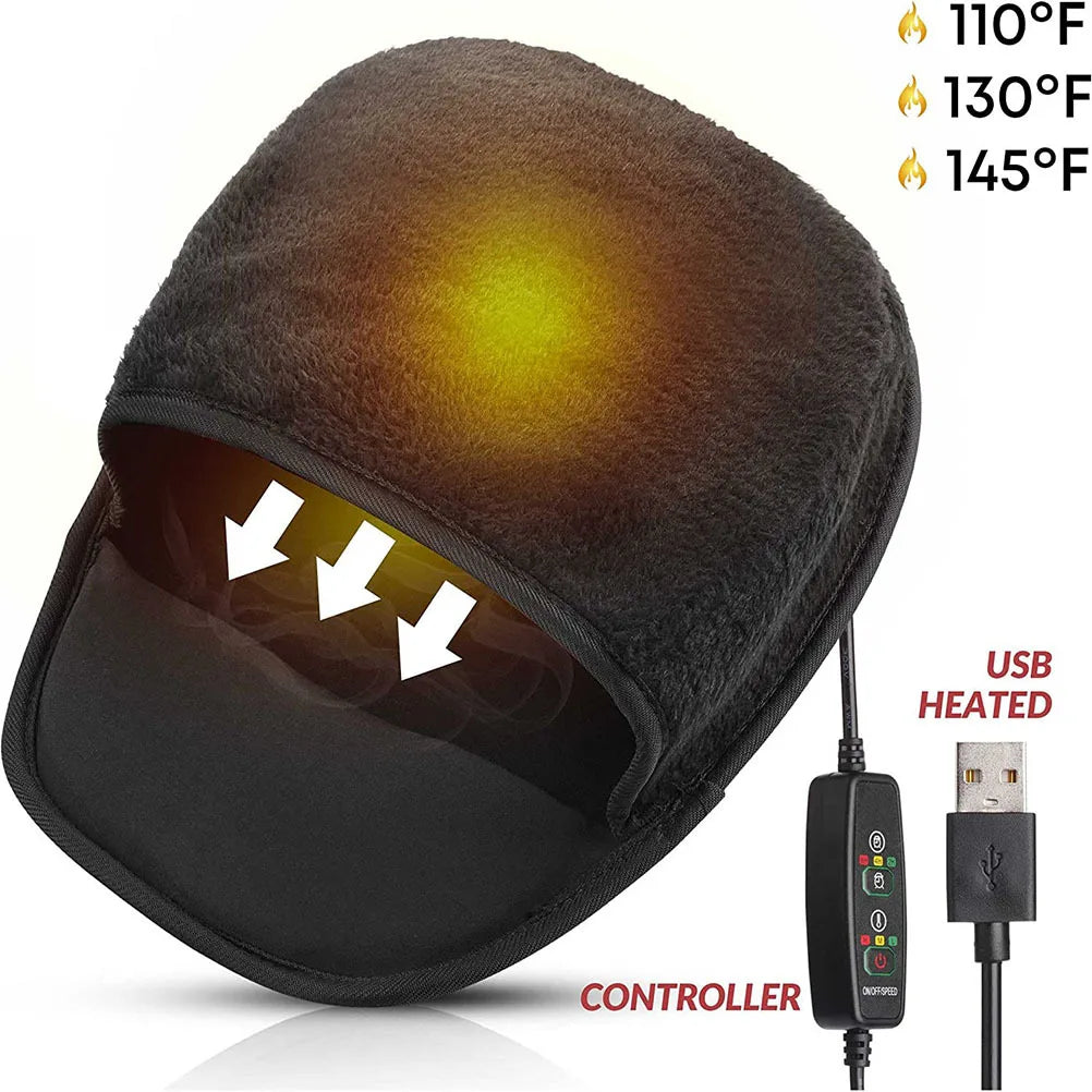 Heated Mouse Pad Winter USB Heating Warm Hand Warmer Soft Comfortable Mouse Cushion Office Desk Laptop Mat Winter Hand Warmer