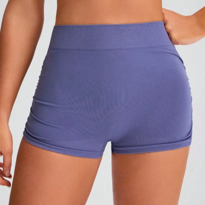 Women's Seamless Three Point Shorts High Waisted Butt Lifting Shorts Stretch Gym Running Quick Dry Fitness Workout Summer