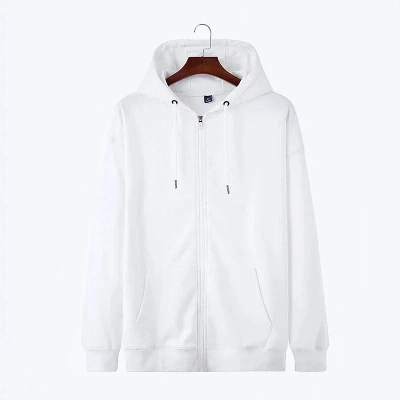 Zipper Hoodies Women/Men Fashion Long Sleeve Hooded Fleece Sweatshirt