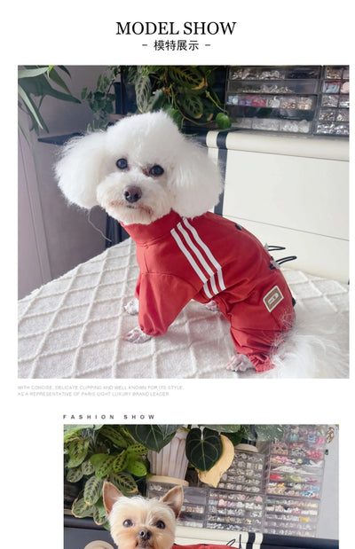 Summer Pet Dog Clothes Outdoor Thin Sunscreen Clothing Four Feets Jumpsuits For Small Medium Dog Yorkshire Puppy Clothing Romper