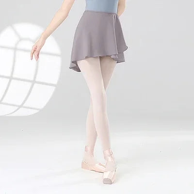 Women Girls Ballet Skirts Dance Short Skirts High Elastic Skirt Ballerina Adult  Ballet Dancing Dress lace Up Chiffon Skirt