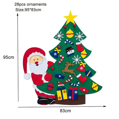 Thanksgiving Felt Tree Craft Kit Fall Tree Montessori Busy Board Family Decorations Activity Education Toy Wall Hanging Gifts