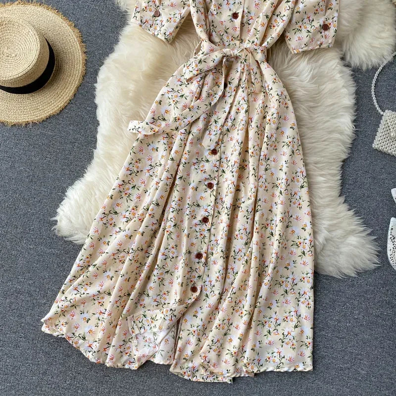 Korean Red elegant sexy Dress women Summer Autumn V-neck polka dot midi dress waist split dress vestidos de fiesta clothes