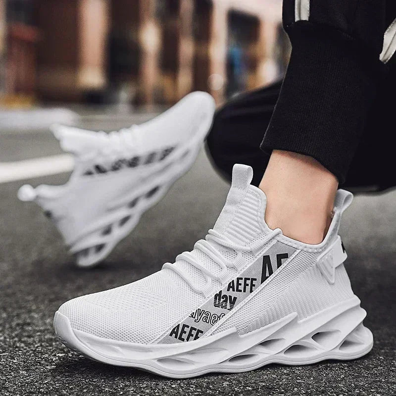 Breathable Mesh Running Shoes High Quality Athletic 2025 Sneakers for Men Outdoor Casual Shoe Male Footwear Lace Up Walking Shoe