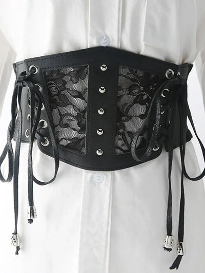 Women Corset Black Sexy Lace Girdle Underbust Waist Bandage Bustier Body Elastic Waistband Corset Mujer корсет женский