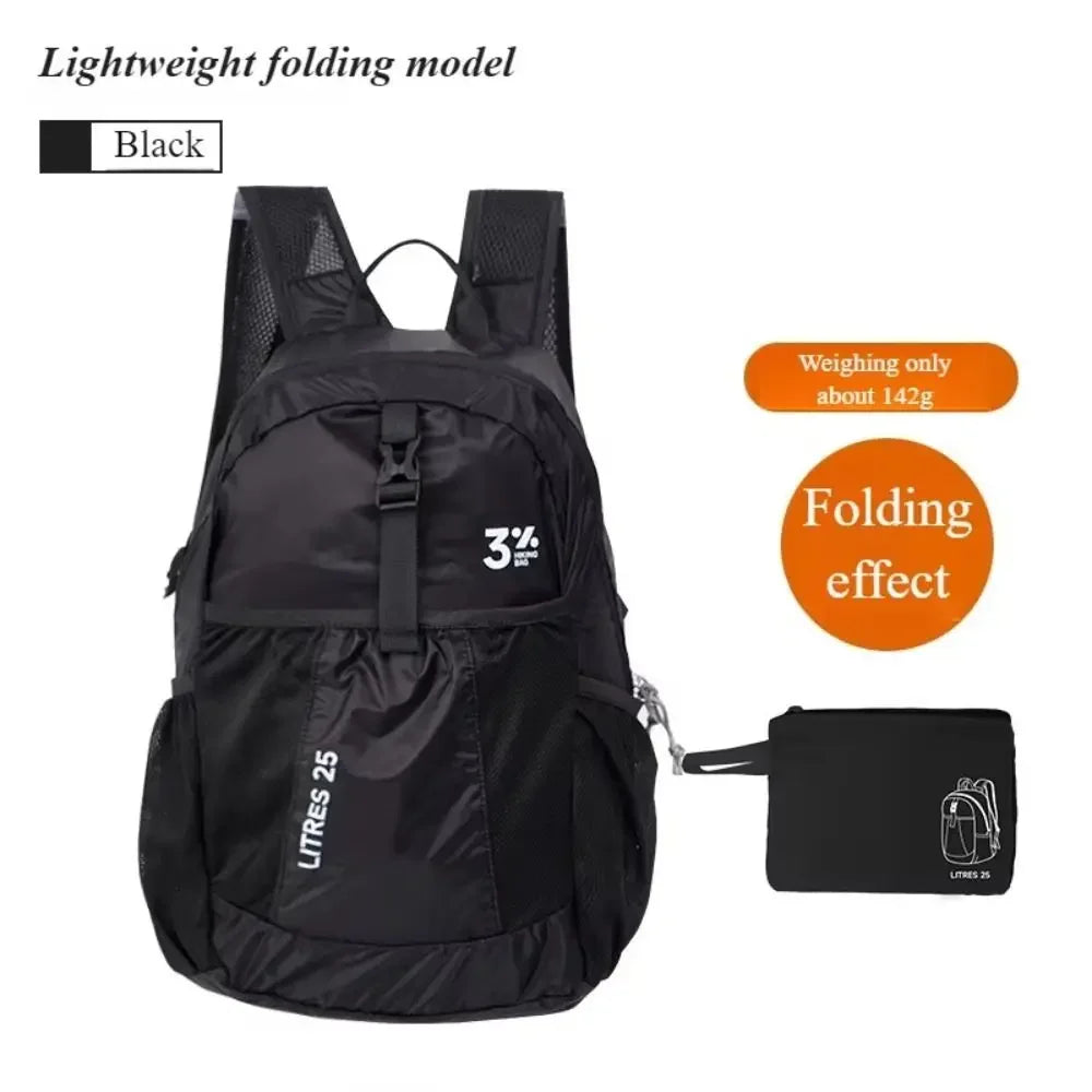 Adjustable Straps Foldable Backpack Mountaineering Bag Waterproof Hiking Daypack Small Bag Compact Ultralight Backpack Men Women