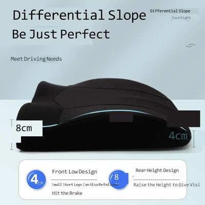 Car Booster Seat Cushion For Driver Hip Pain Raised Memory Foam Height Seat Protector Washable Cover For Short People Pad Mats