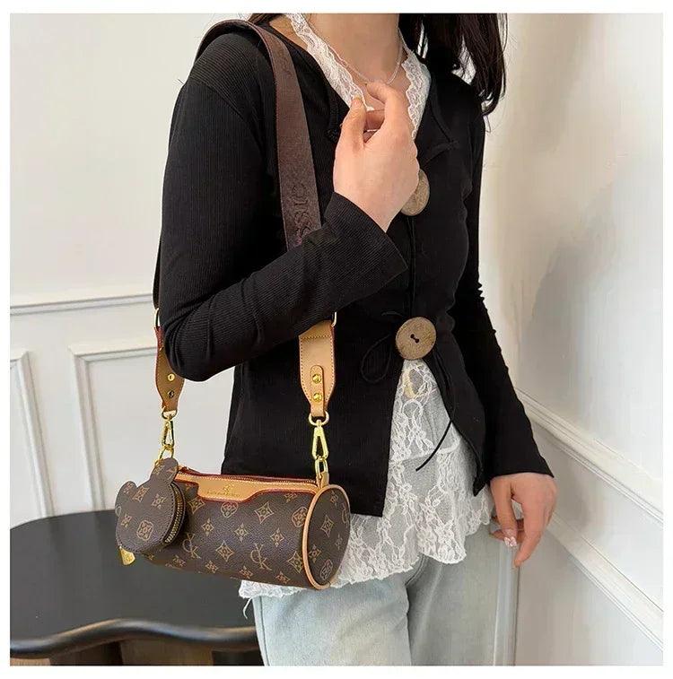 Famous designer popular classic elegant handbags leather ladies crossbody shoulder bag versatile and chic for evening