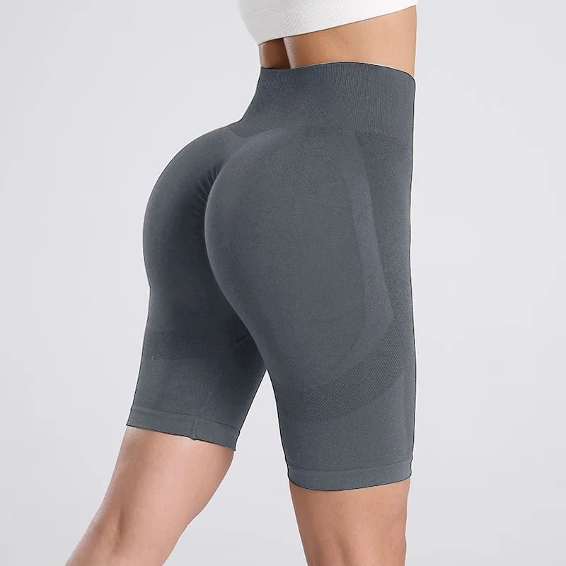 women's Seamless yoga shorts high waisted running and fitness shorts sexy hip lifting cycling quick drying skinny shorts