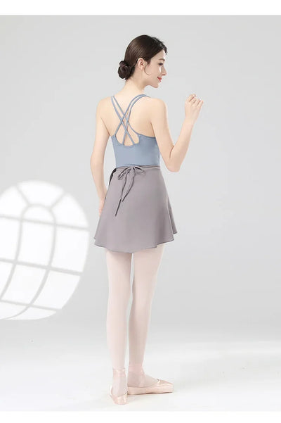 Women Girls Ballet Skirts Dance Short Skirts High Elastic Skirt Ballerina Adult  Ballet Dancing Dress lace Up Chiffon Skirt