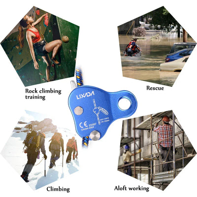 Climbing Ascender Arborist Climbing Rope Protection Belay Device Grip Outdoor Climbing Rigging 8-13MM Rope Mountain Climbing