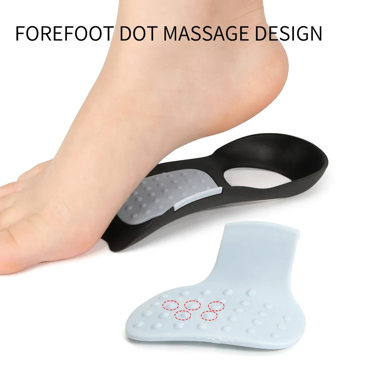 Orthopedic Arch Support Insoles for Flat Feet & X/O Legs Correction - Pain Relief Plantar Fasciitis Insoles for Men and Women