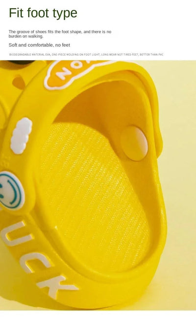 Child Kawaii Blue Cartoon Clogs Shoes Summer Kids Lovely Dinosaur Outdoor Cute Boys Sandal Light Breathable Casual Garden Shoes