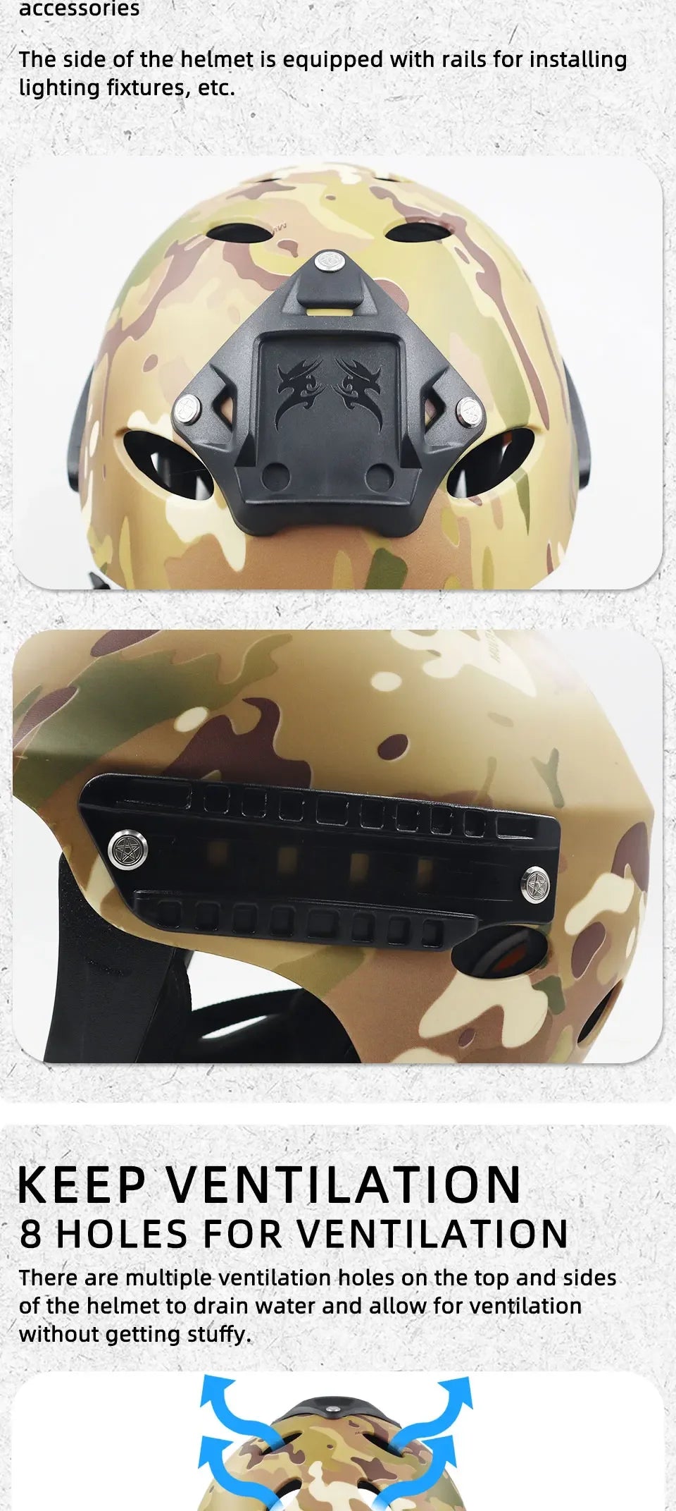 Outdoor Rock Climbing Helmet Speleology Mountain Rescue Equipment To Expand Safety Helmet Caving Work Helmet